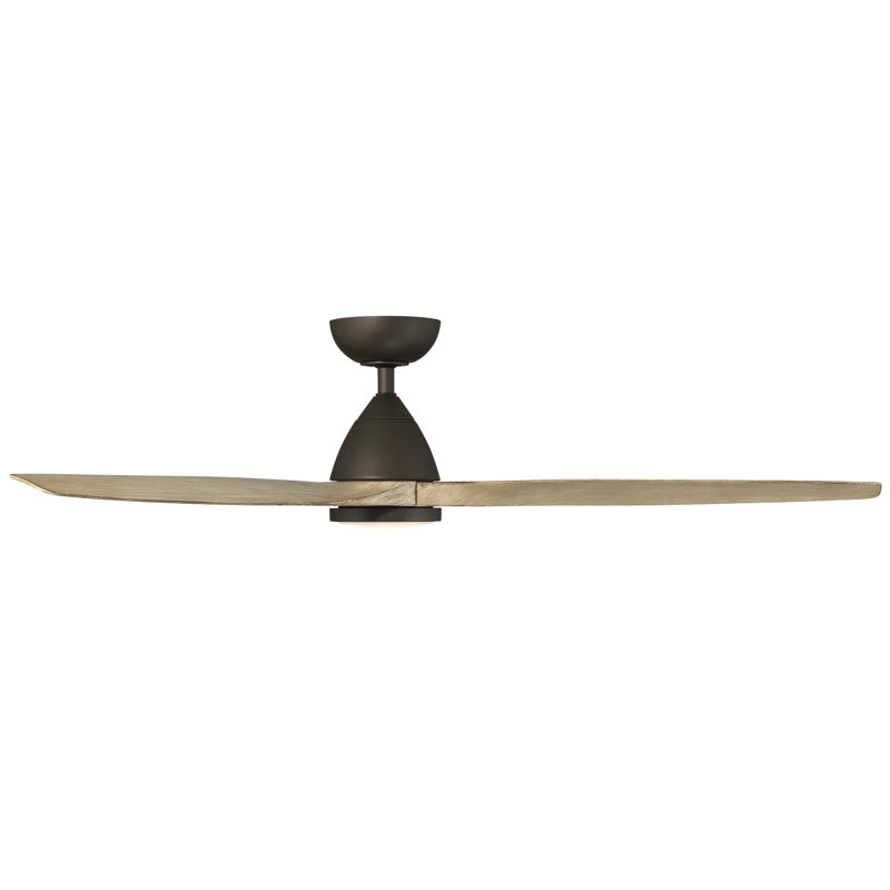 Skylark 3 - Blade Indoor/Outdoor Smart Ceiling Fan with Adjustable CCT 2700K-3000K-4000K-5000K LED Light Kit and Remote Control Included, Works With Alexa and iOS or Android App