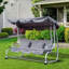 3 Person Porch Swing with Canopy-416667058