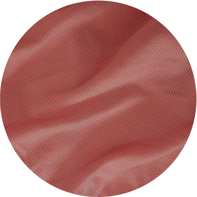 Tapis de zone brun clair à motif Colstrip, Rond 5 pi