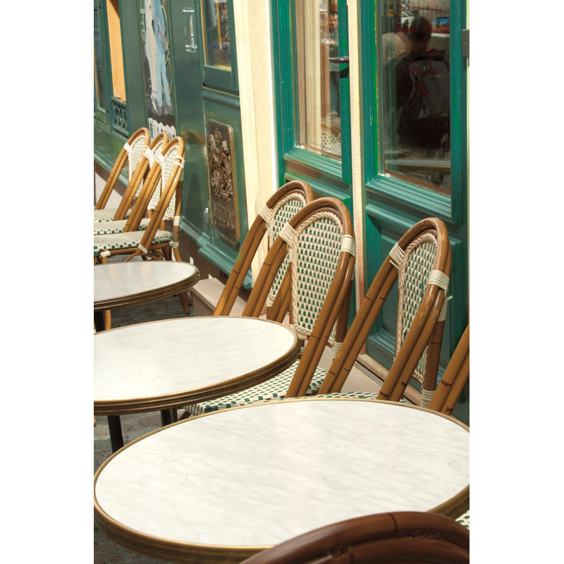 Monmartre Cafe Crop by Sue Schlabach - Wrapped Canvas Print, 30cm H x 30cm W x 3.8 cm