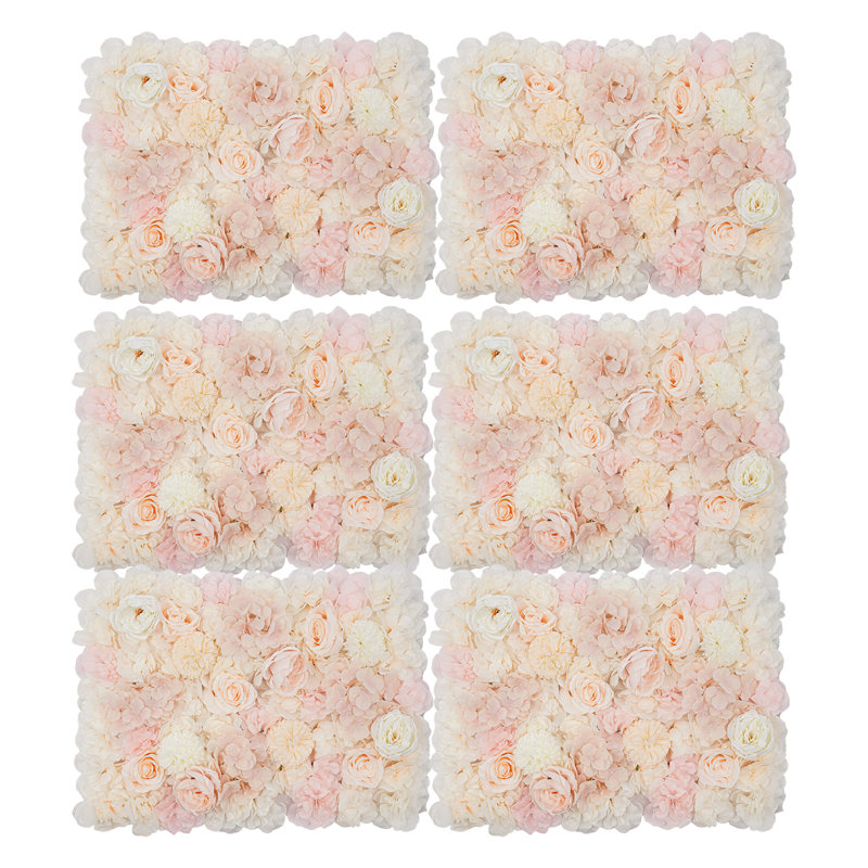 Panneau de roses artificielles 23,6 "x 15,7", Rose