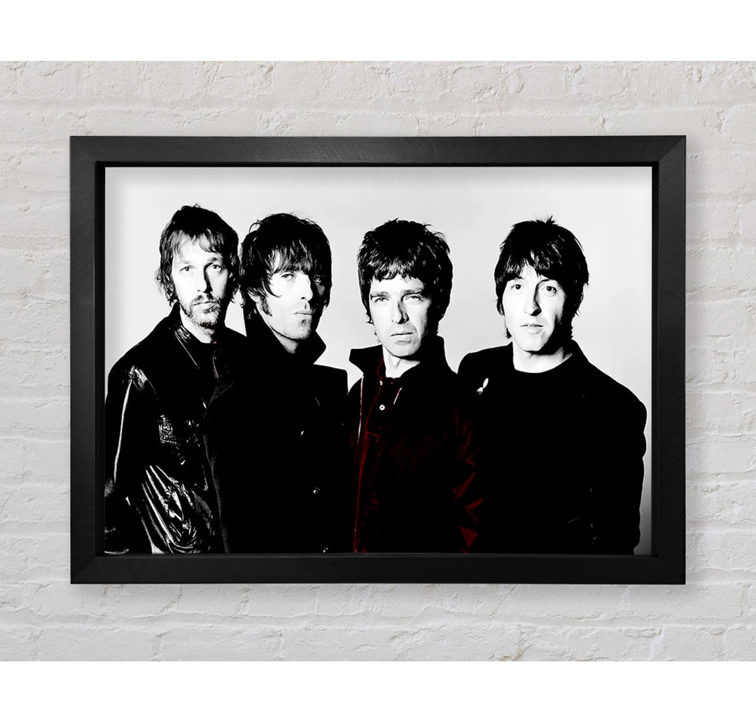 Oasis Noel Red B N W - Einzelner Bilderrahmen Kunstdrucke