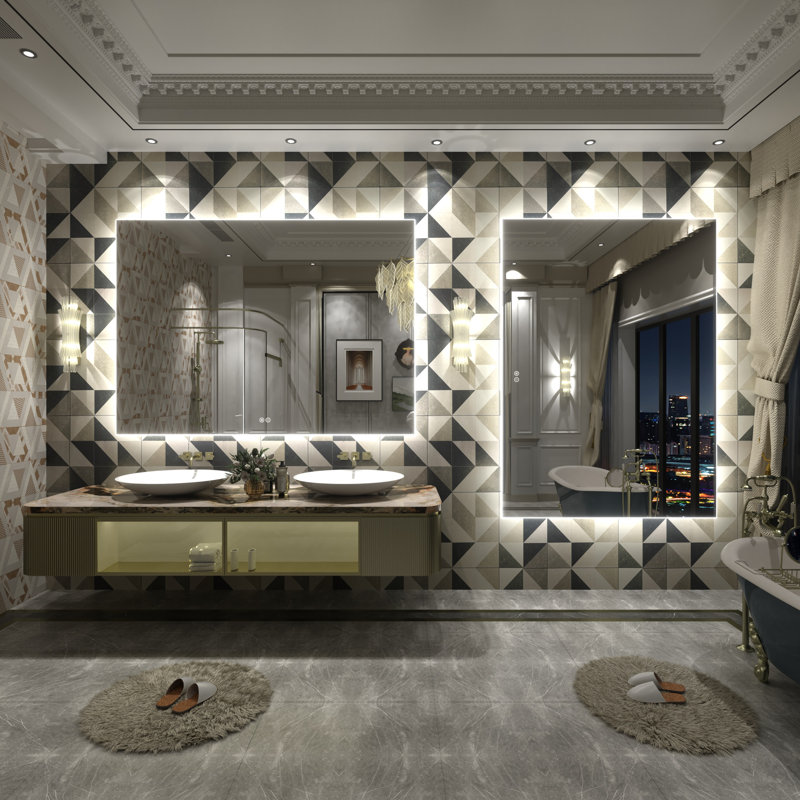 Miroir de salle de bain , 55 po x 40 po