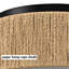 Plafonnier tambour tissé 3 lumières Boho