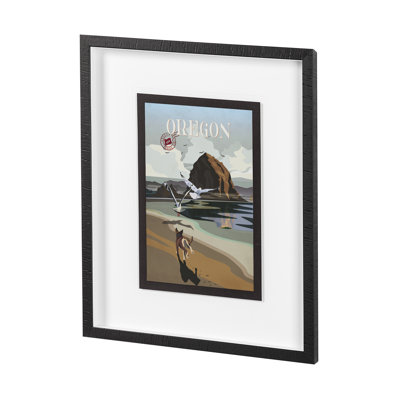 Oregon GO by Simone a Framed Art Print Matted under Glass