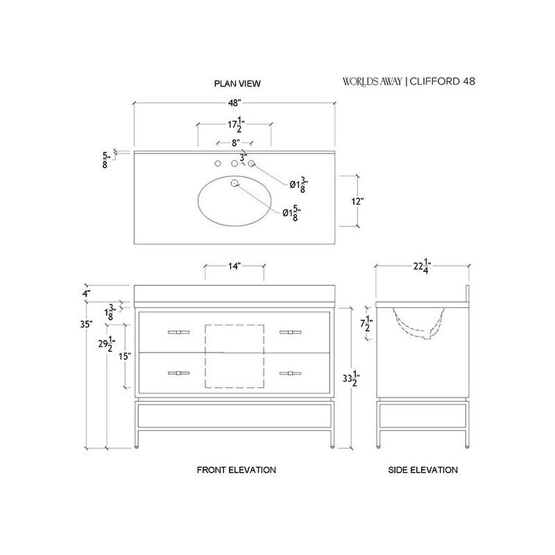 48'' W Single Vanity