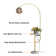 70.1'' White Tray Table Floor Lamp with USB