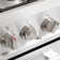 Cosmo 36 in. Nebula Collection 3.8 cu. ft. Gas Range, 5 Burners, Rapid Convection Oven, Cast Iron Grates in Stainless Steel