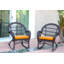 Chaise berçante en osier avec coussins Berchmans-24032182-24032186