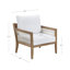 Ensemble de conversation en bois massif pour 4 personnes avec coussins Chariyah-99462749