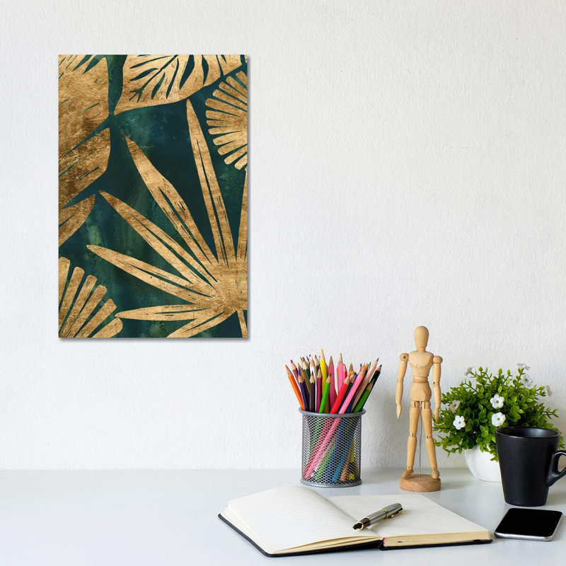 Emerald Jungle I by June Erica Vess - Wrapped Canvas Print, 20.32 cm H x 30.48 cm W