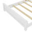 Base de lit plateforme avec tête de lit, base de lit en bois, lit de plancher avec lattes de soutien-1320536764