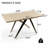 Kettner Modern Kitchen Dining Table, Extendable Rectangular Kitchen Table-132366096