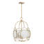 Luminaire suspendu 4 lumières Westbrook en laiton noble-1740404109