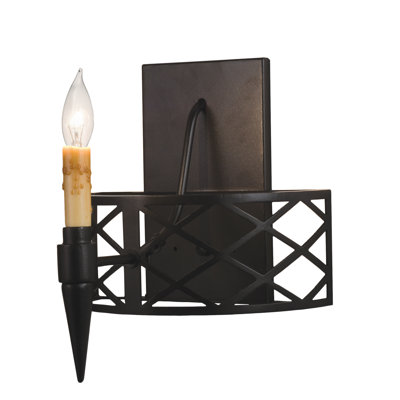 Rustic Lodge Candle Wall Light
