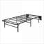 Structure de lit plateforme simple en métal noir - assemblage pliable et sans outils, profil haut de 14 po pour les chambres d'amis-836249622
