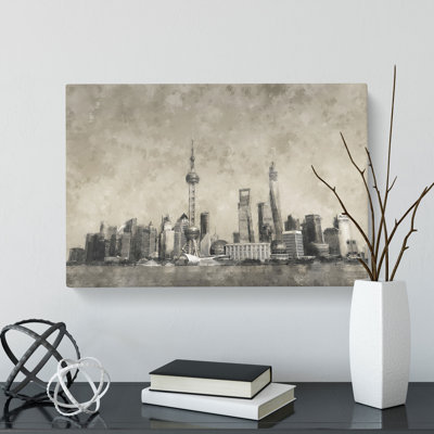 Shanghai Skyline Vol.2 - Wrapped Canvas Painting
