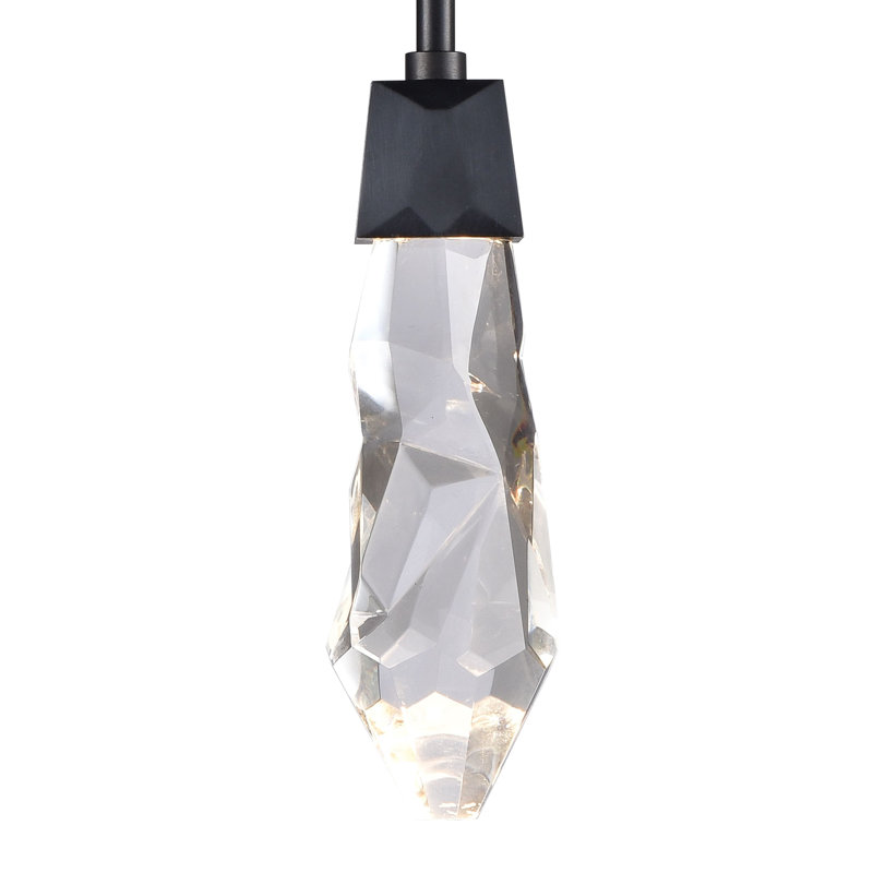 Angelus Pendant, Satin Brushed Black