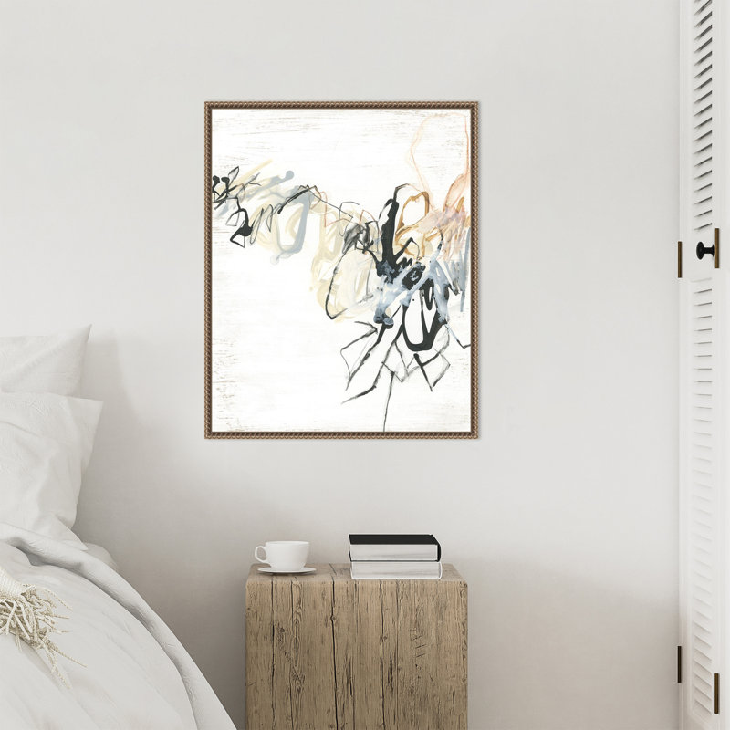Conversation Thread II by June Erica Vess Framed Canvas Wall Art Print, 28" H x 23" W