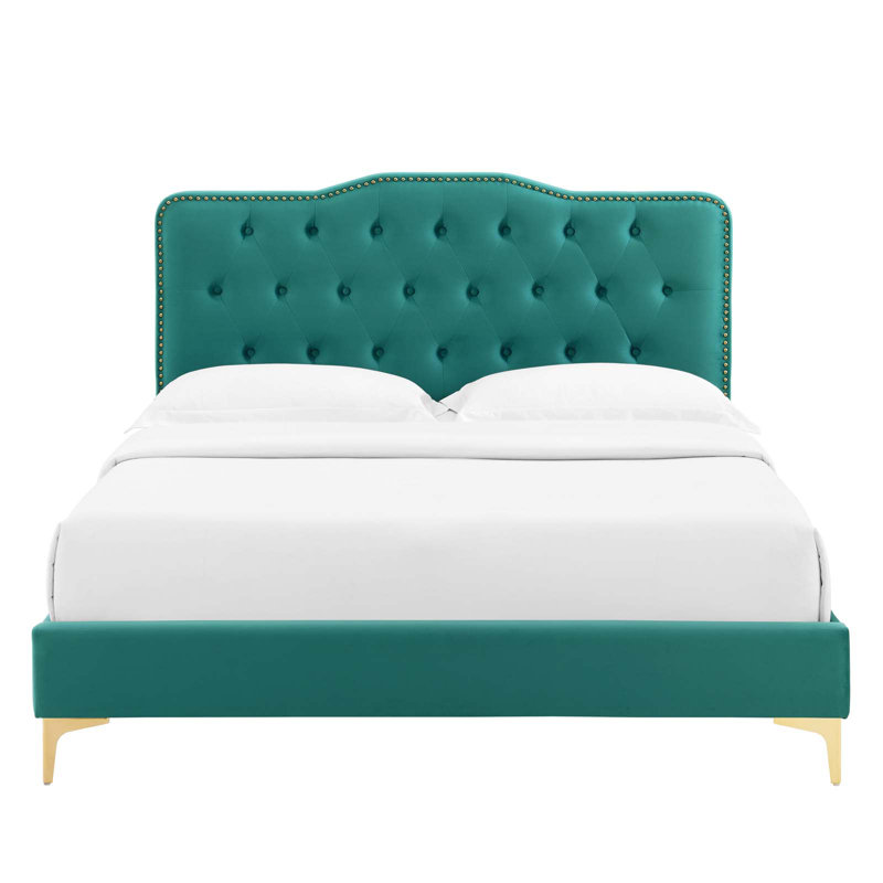 Lit plateforme Amber par Modway, Grand, Gris clair