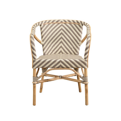 Alu Affaire Madeleine Chevron Dining Arm Chair