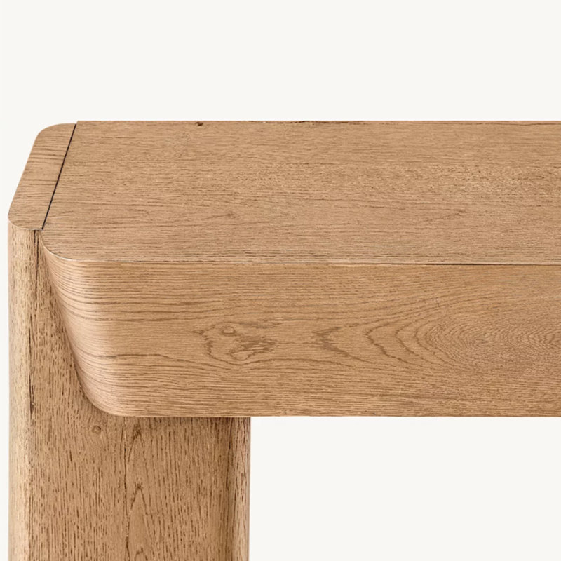 Console rétro minimaliste, Natural Wood