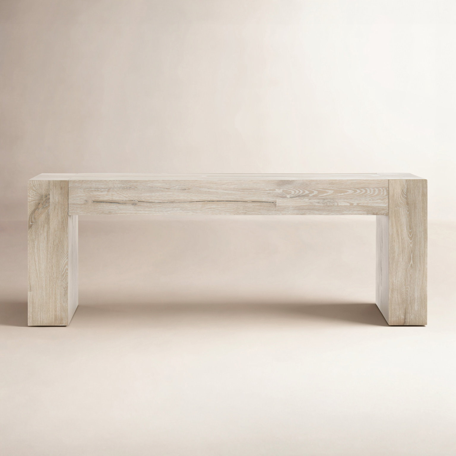 Elise 72" Console Table, Whitewash