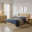 Tête de lit de style ferme, 78,7 po de large, avec panneaux à oreilles cannelés, fixation murale, chêne, format King.-205057433-205057434