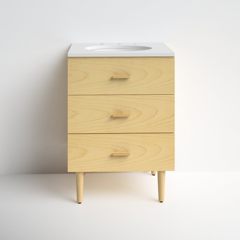 Boyle 24'' Single Bathroom Vanity, Gold