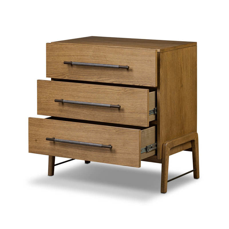Commode 3 tiroirs Rosedale, Amber Oak