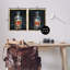 «Abstract Whiskey Decanters», ensemble de 2 toiles flottantes encadrées par Ethan Harper-272132099-272132097