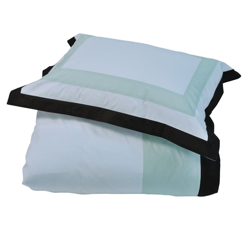 Ensemble de housse de couette 100% coton 6 pièces Cvitan, Vert/noir