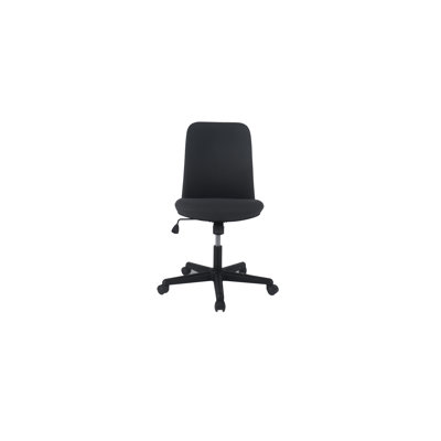 Chaise de bureau sans accoudoirs pour bureau à domicile et petits espaces, chaise de bureau confortable avec hauteur et dossier inclinable réglables