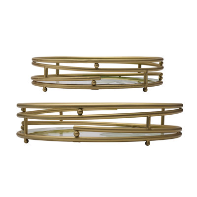 Villa Palm Tray - Set of 2