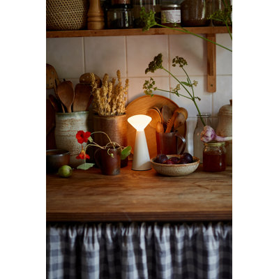 Lampe manteau de cheminée portative en pierre blanche - ensemble de 2