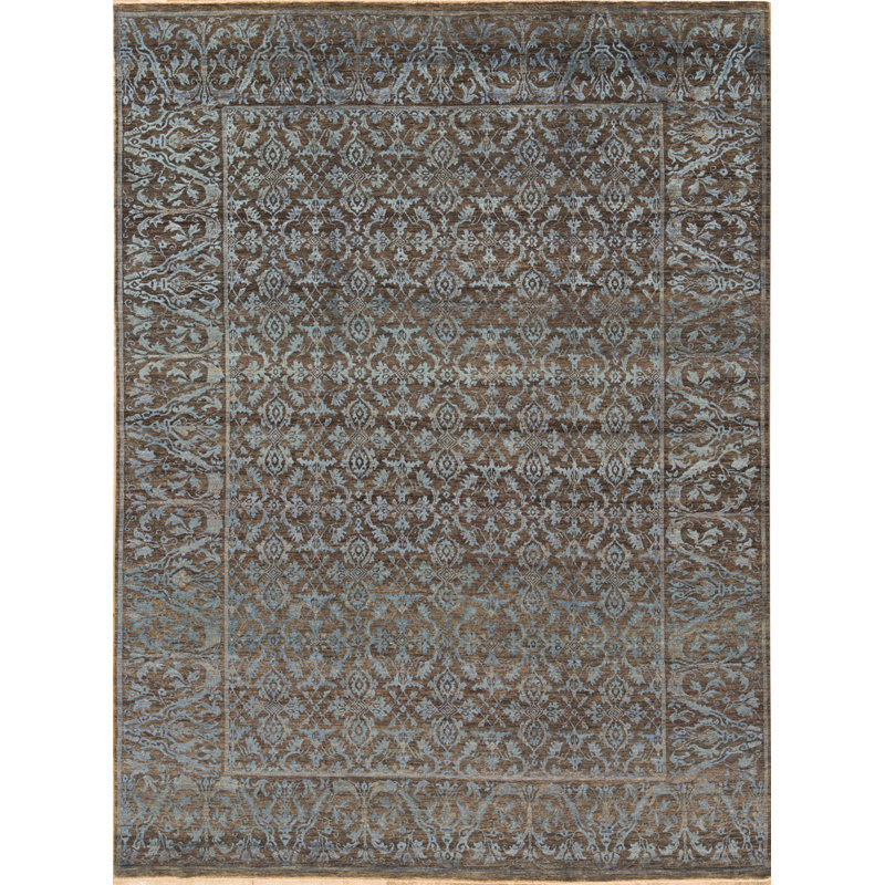 Neo Villa Oriental Area Rug in Charcoal/Blue