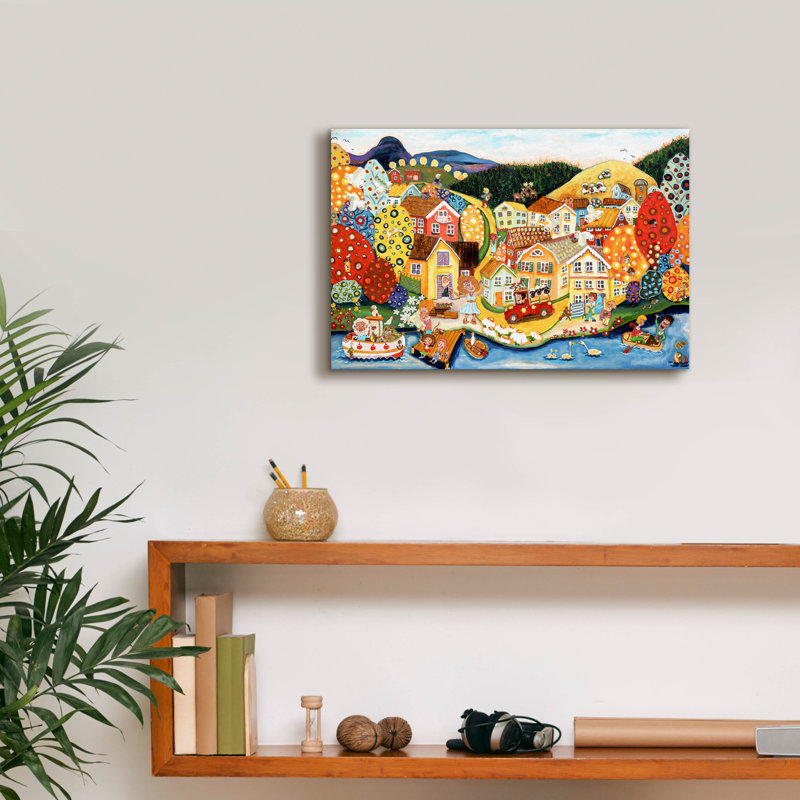 Toile épique «Yes this is my world» par Glada Konsten, 18 po x 12 po, H 12 po x l 18 po