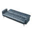 Canapé-lit convertible Jera, velours gris foncé touffeté, 75 po-126708167