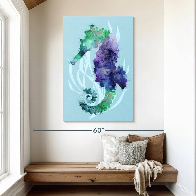 Brampt Mystical Seahorse, 48" H x 32" W