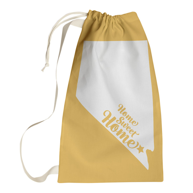 Fabric Laundry Bag with Handles, Small (29" H x 18" W), Yellow