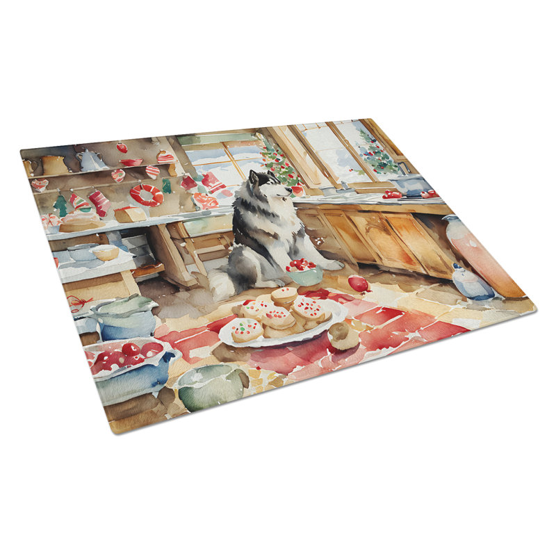 Planche à découper en verre Alaskan Malamute