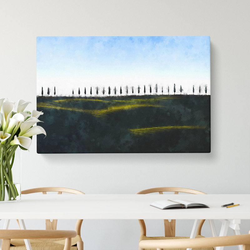 Tuscany Fields In Siena Italy - Wrapped Canvas Painting, 60cm H x 91cm W x 4cm D