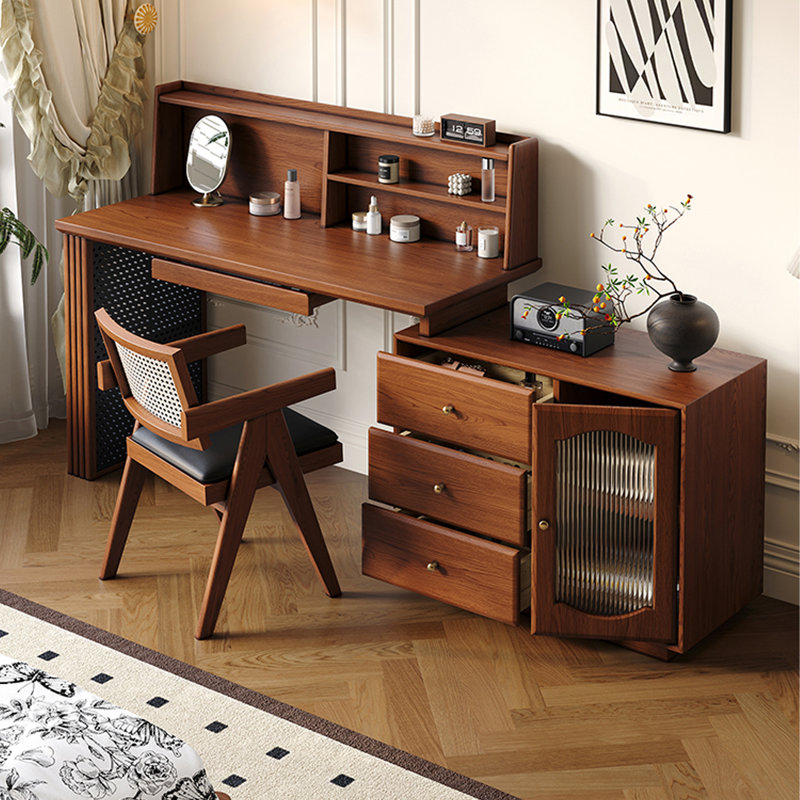 Bureau d'écriture en L 55,12 po, 29.53" H x 82.68" W x 19.69" D