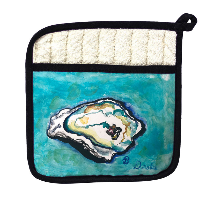 Blue Oysters Pot Holder