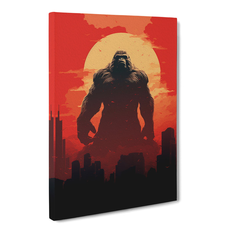 King Kong Minimalism - No Frame Print, 60cm H x 40cm W x 3cm D