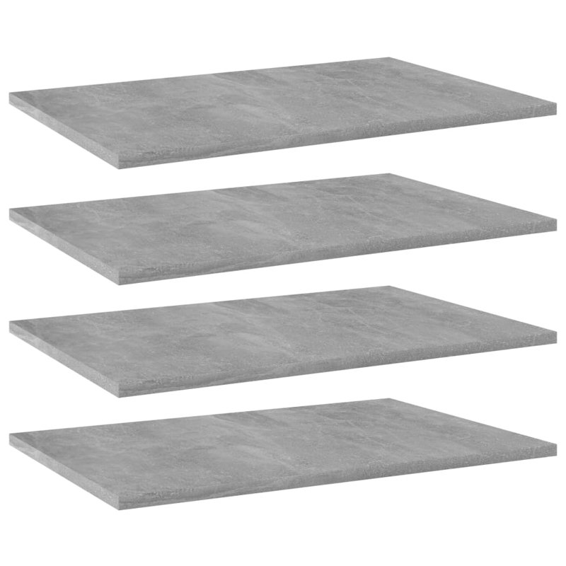 Floating Shelves Wall Shelving Wall Mounted Shelves Display Wall Units, Concrete Gray, 0.6" H x  23.6" W x 15.7" D