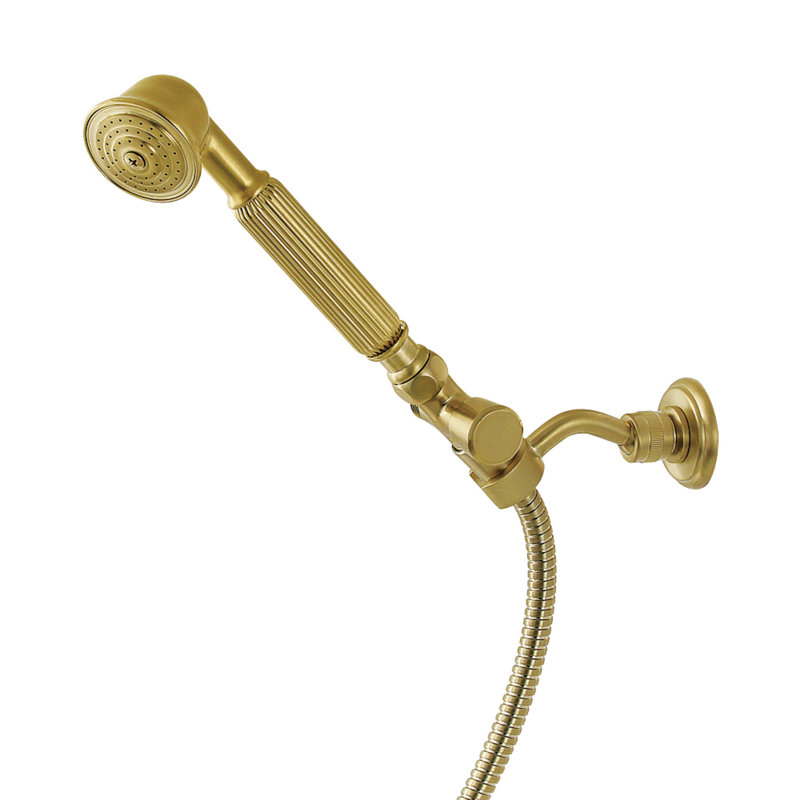 Kingston Brass Vintage Hand Shower Kit, Brushed Brass
