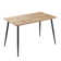 Cullompton Rectangular Dining Table (TAB902, 120X70cm) With Light Oak Effect Top And Black Legs