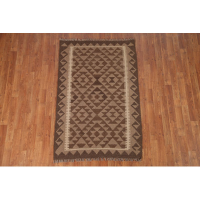 Reversible Wool Kilim Oriental Area Rug 3x5