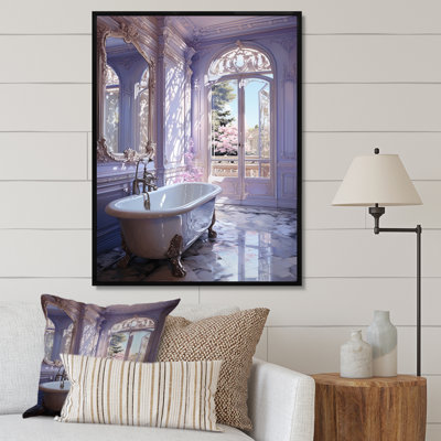 «Bathroom Pastel Serenity I», reproduction d'art sur toile